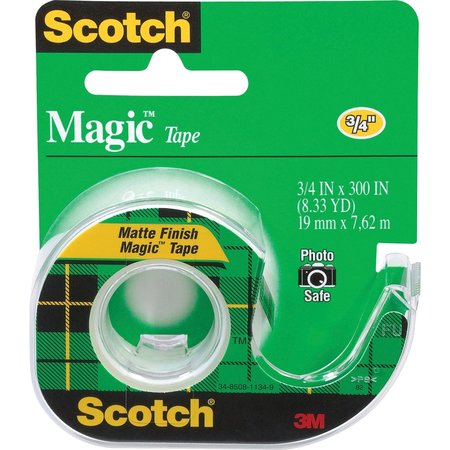 SCOTCH Dispensing Matte Finish Magic Tape, 12PK MMM105BX